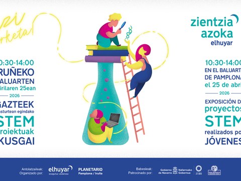 Nafarroako 227 gazte bilduko dira Baluarten, Elhuyar Zientzia Azoka | Nafarroa Teknozientziaren zortzigarren edizioan